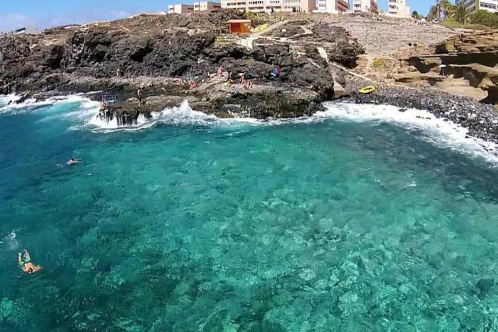 Amazing Seaview Balcon Del Mar Glass Veranda Costa del Silencio Exterior foto